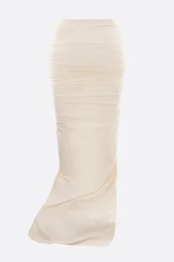 Women RICK OWENS Edfu jersey long skirt