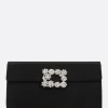 Women ROGER VIVIER Efflorescence satin clutch