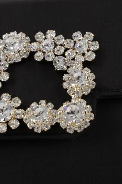 Women ROGER VIVIER Efflorescence satin clutch