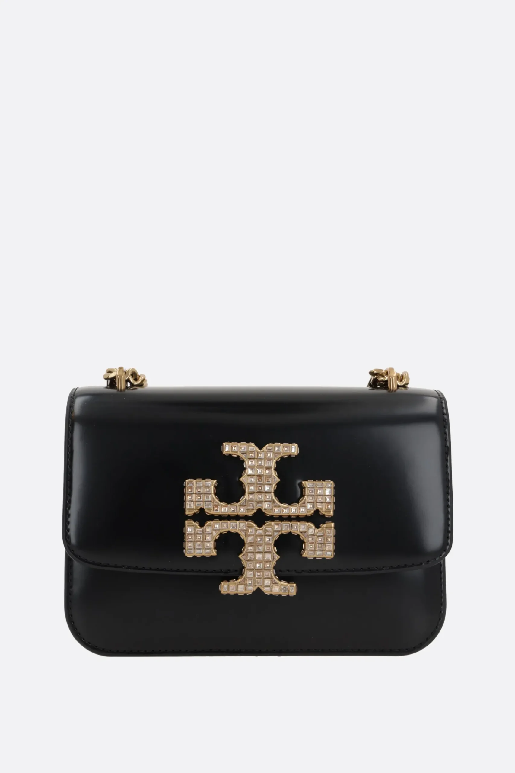 Women TORY BURCH Eleanor Pavé small brushed leather shoulder bag