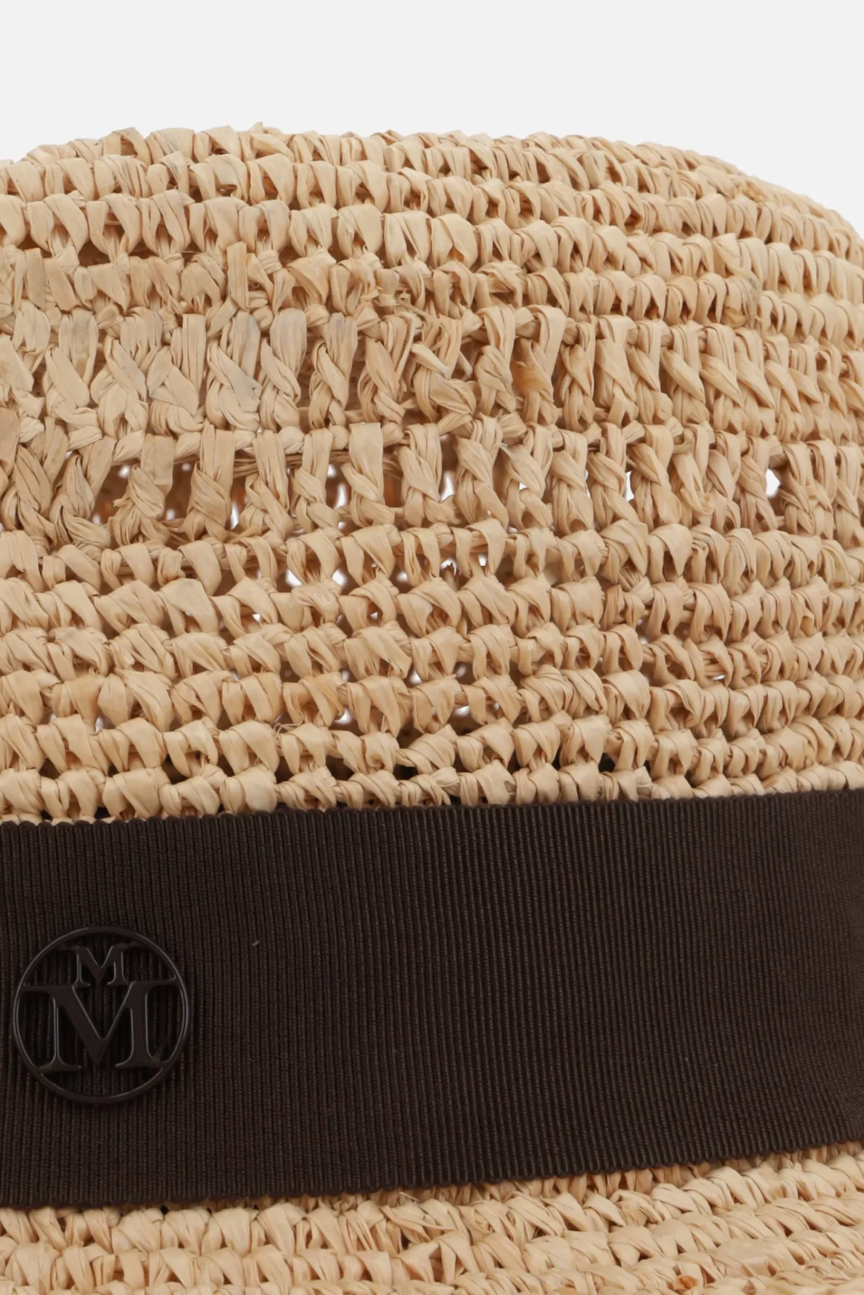 Women MAISON MICHEL Elias fedora hat in crocheted raffia
