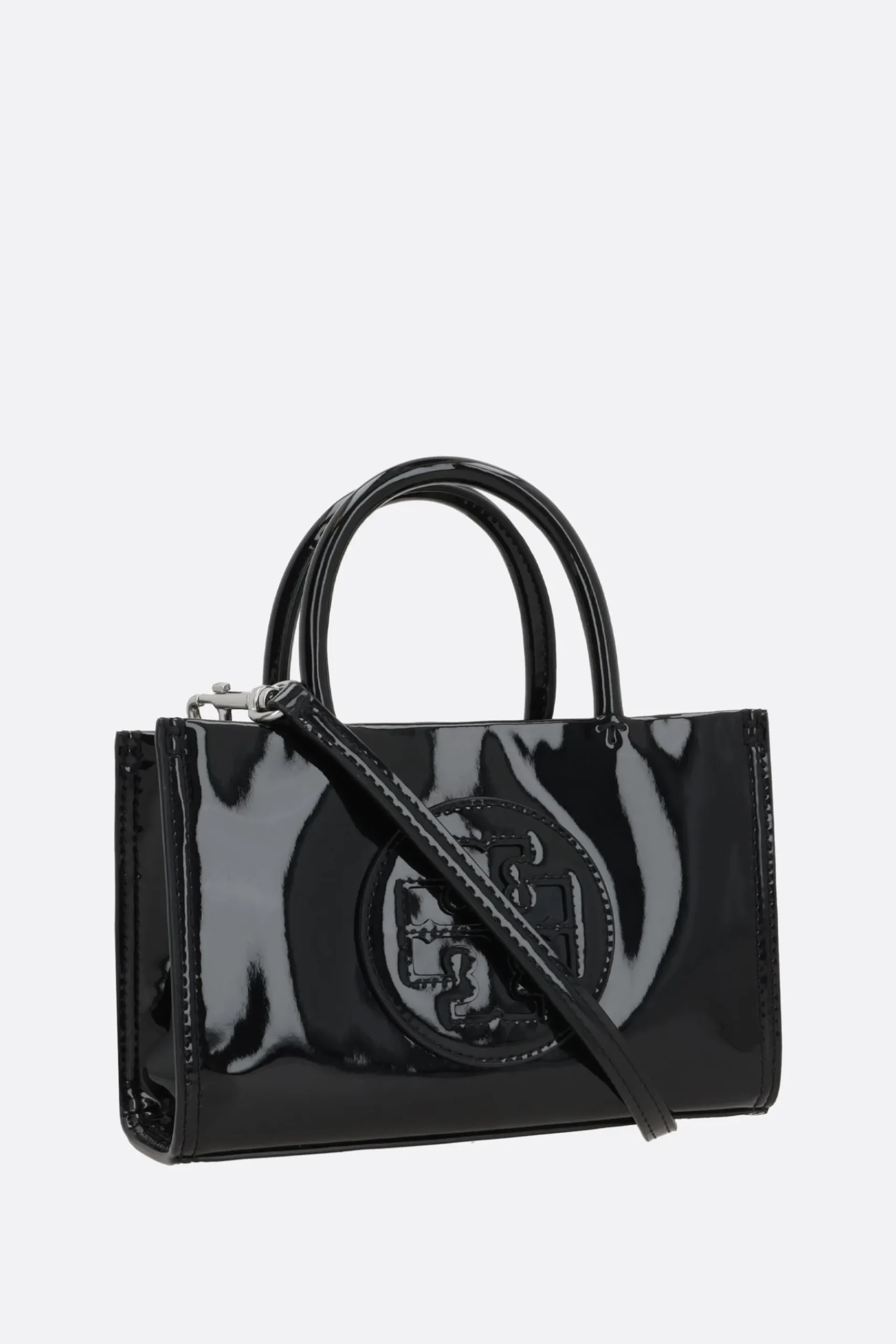 Women TORY BURCH Ella Bio Patent mini tote bag
