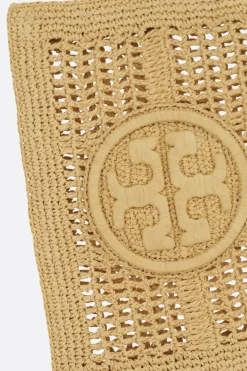 Women TORY BURCH Ella clutch in raffia