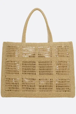 Women TORY BURCH Ella large tote bag in raffia