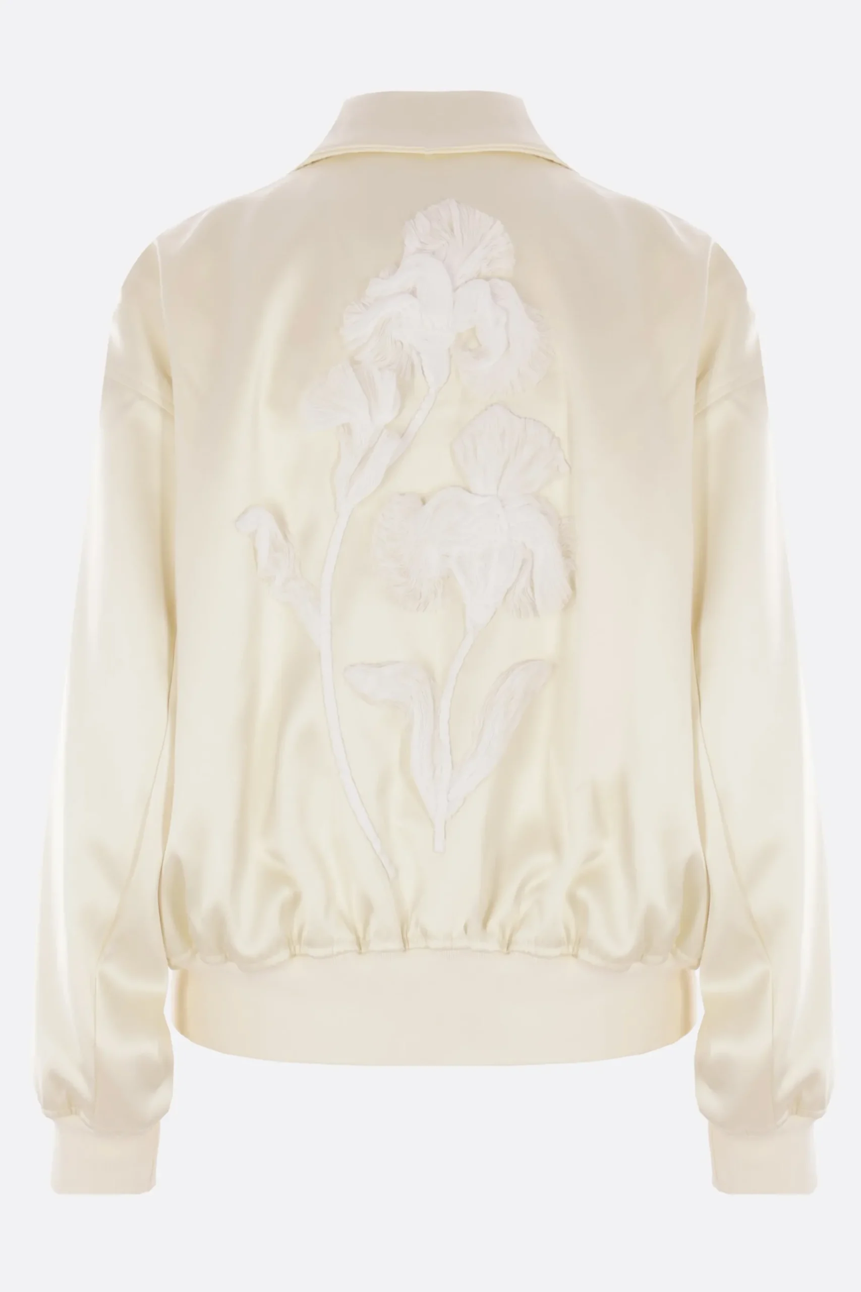 Women JIL SANDER embroidered duchesse bomber jacket