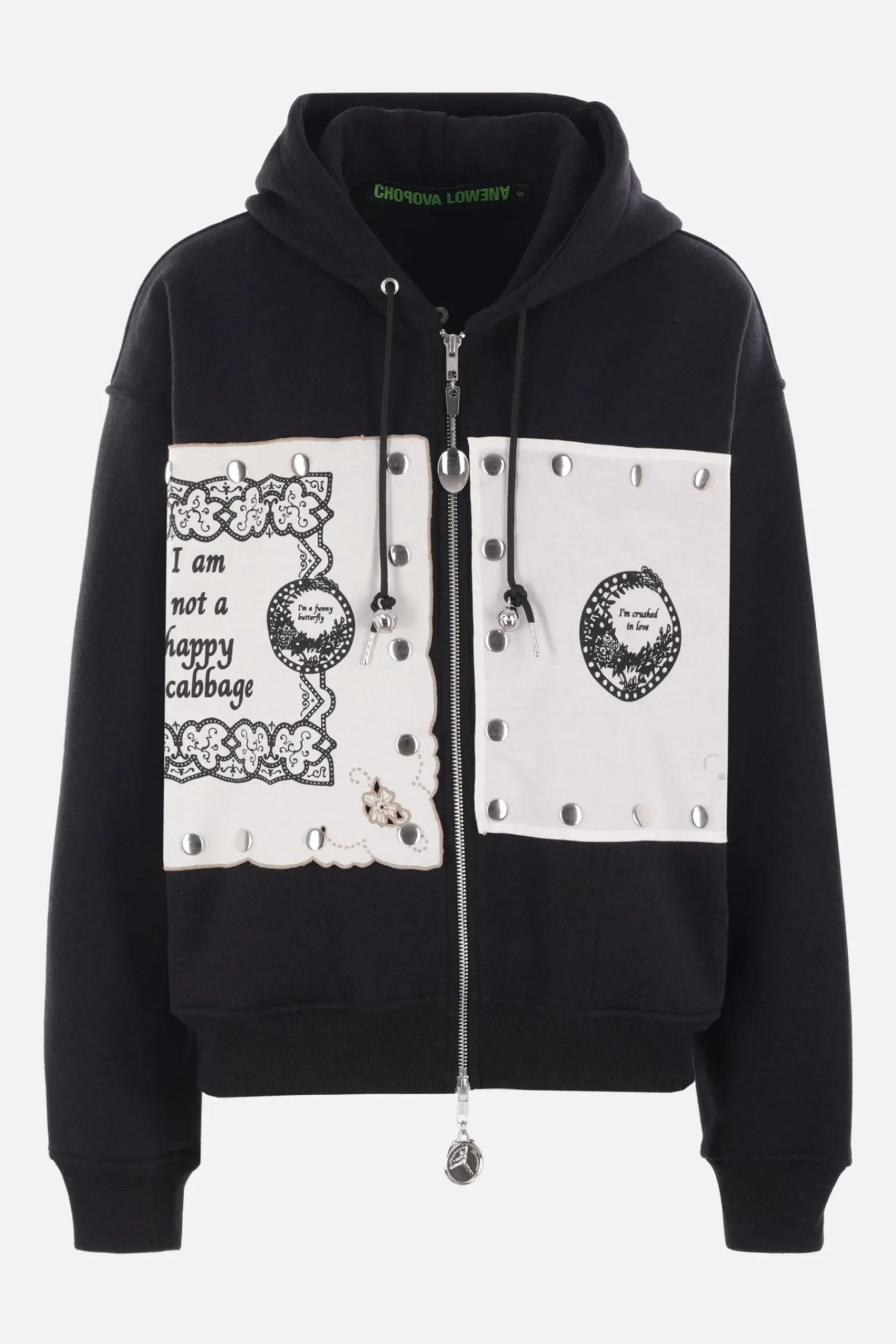 Women CHOPOVA LOWENA Emotional Napkin full-zip hoodie in jersey