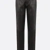 Women ANN DEMEULEMEESTER Espen nappa cropped trousers