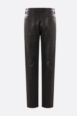 Women ANN DEMEULEMEESTER Espen nappa cropped trousers