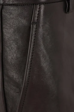 Women ANN DEMEULEMEESTER Espen nappa cropped trousers