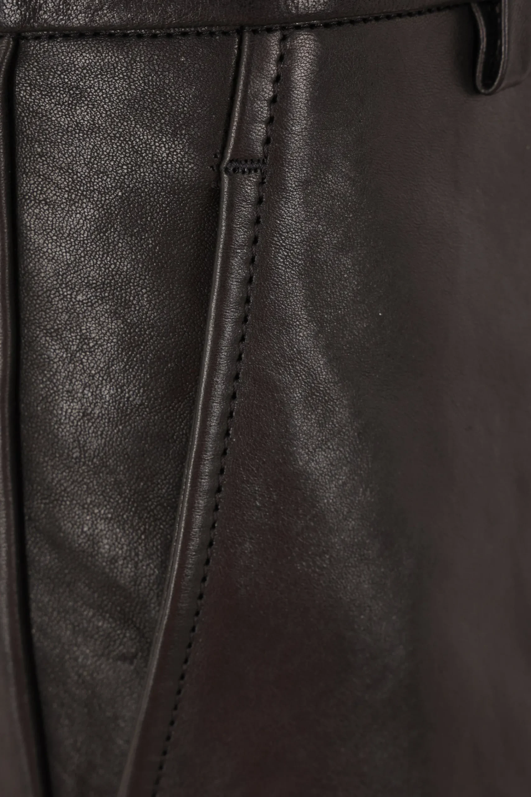 Women ANN DEMEULEMEESTER Espen nappa cropped trousers