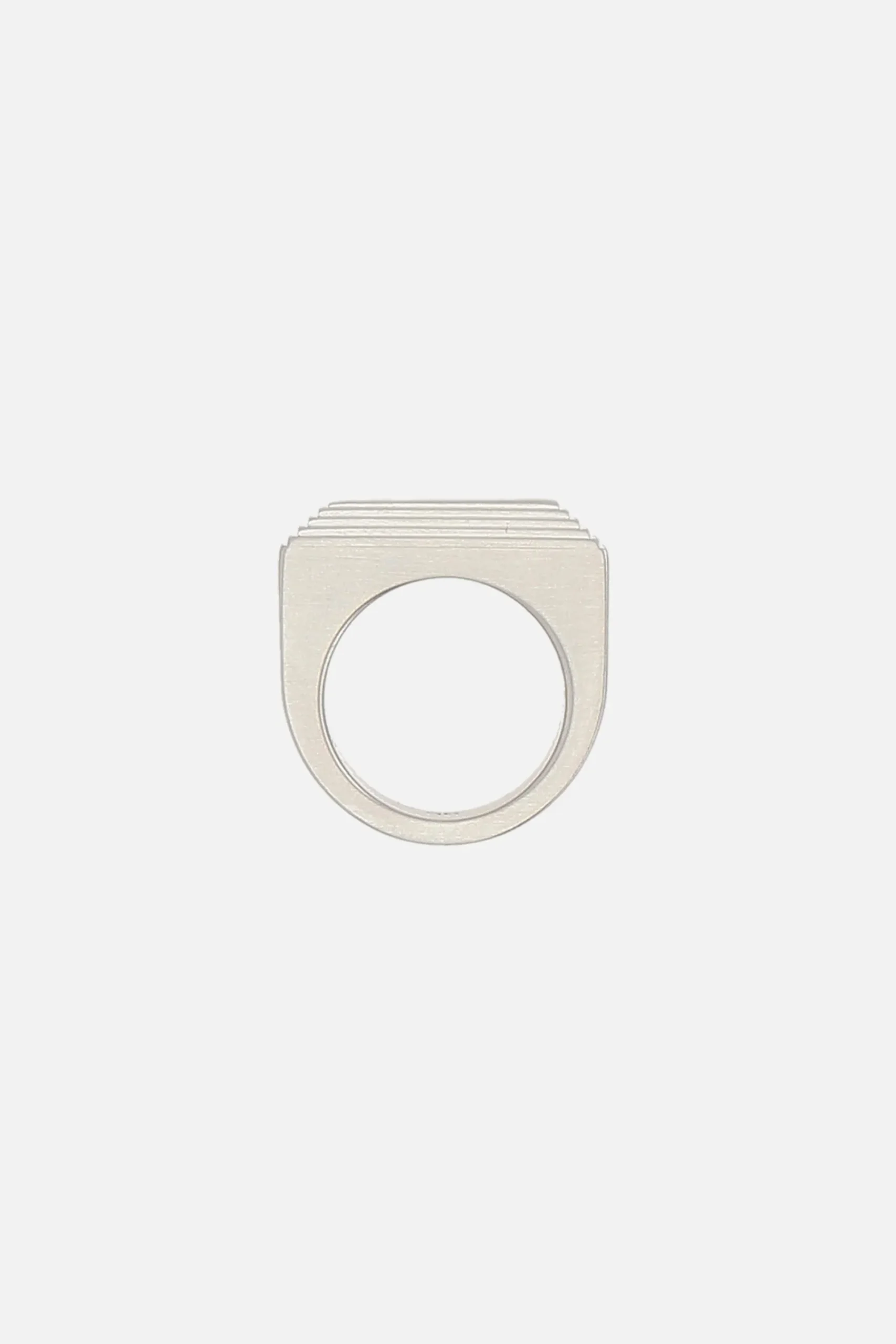 Women RICK OWENS Etched Beveled brass ring