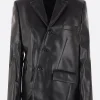 Women COMME DES GARÇONS faux leather asymmetric jacket