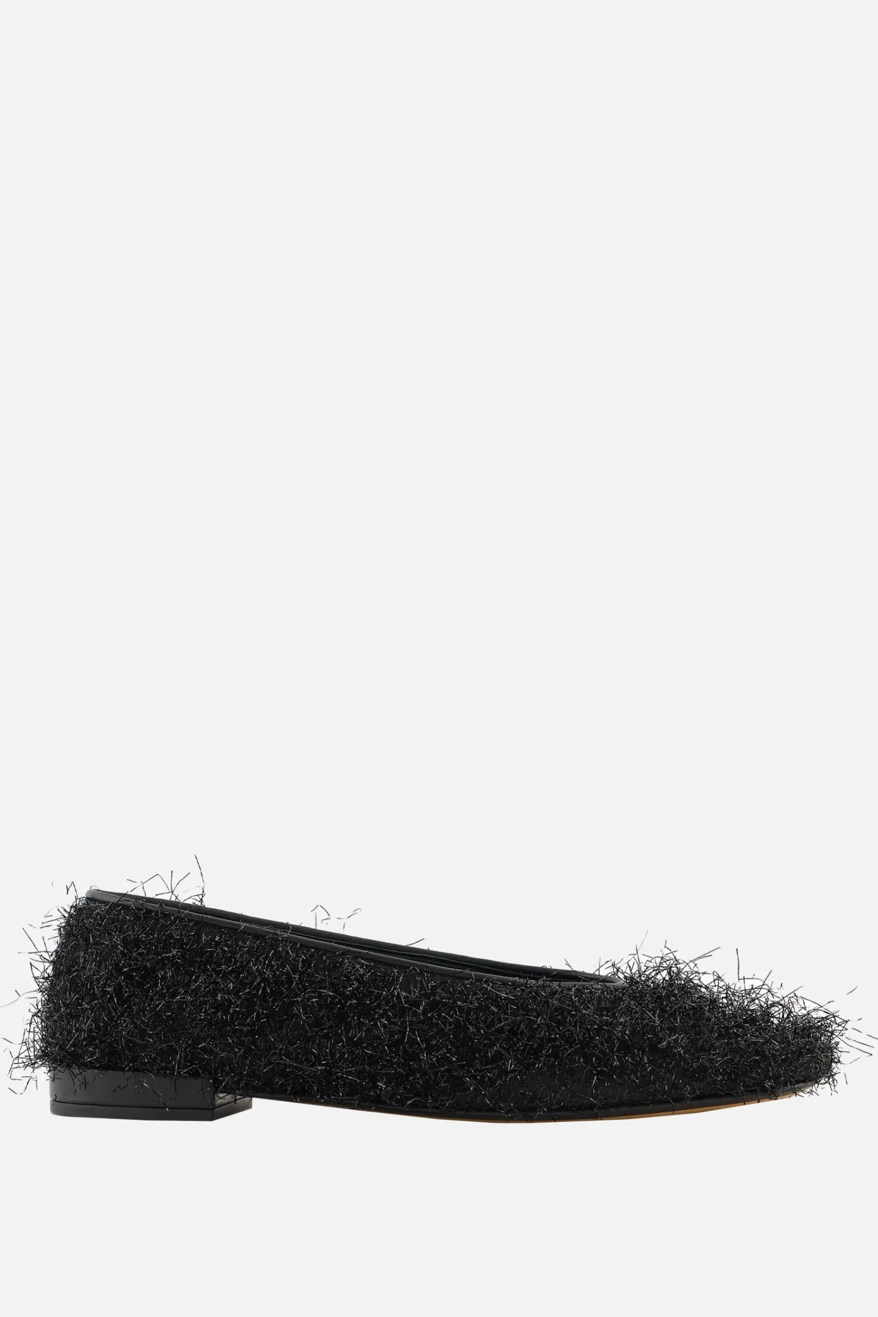 Women GIORGIO ARMANI - 10 CORSO COMO faux-fur fabric ballerinas