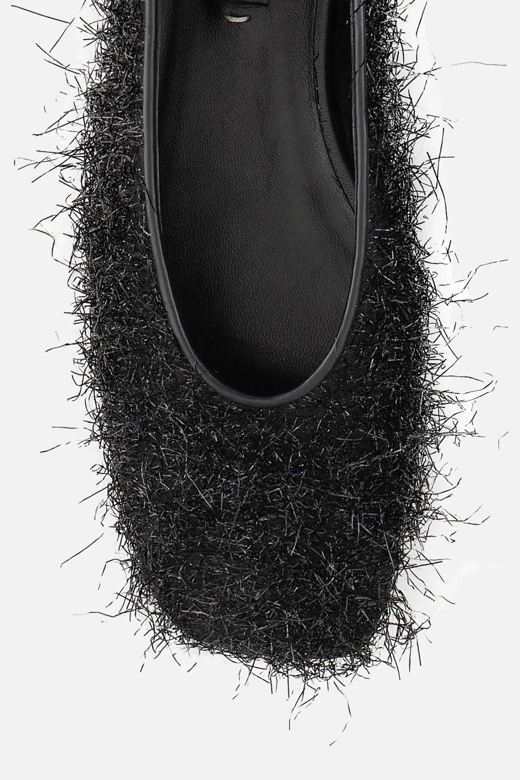 Women GIORGIO ARMANI - 10 CORSO COMO faux-fur fabric ballerinas