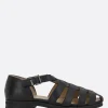 PARABOOT Ferret flat sandals in smooth leather