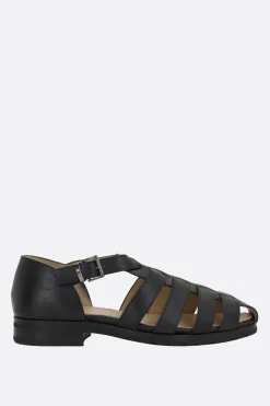 PARABOOT Ferret flat sandals in smooth leather