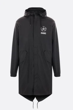 RAINS X 10 CORSO COMO Fishtail coated nylon parka jacket