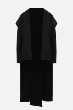 Women YOHJI YAMAMOTO flannel flared jacket
