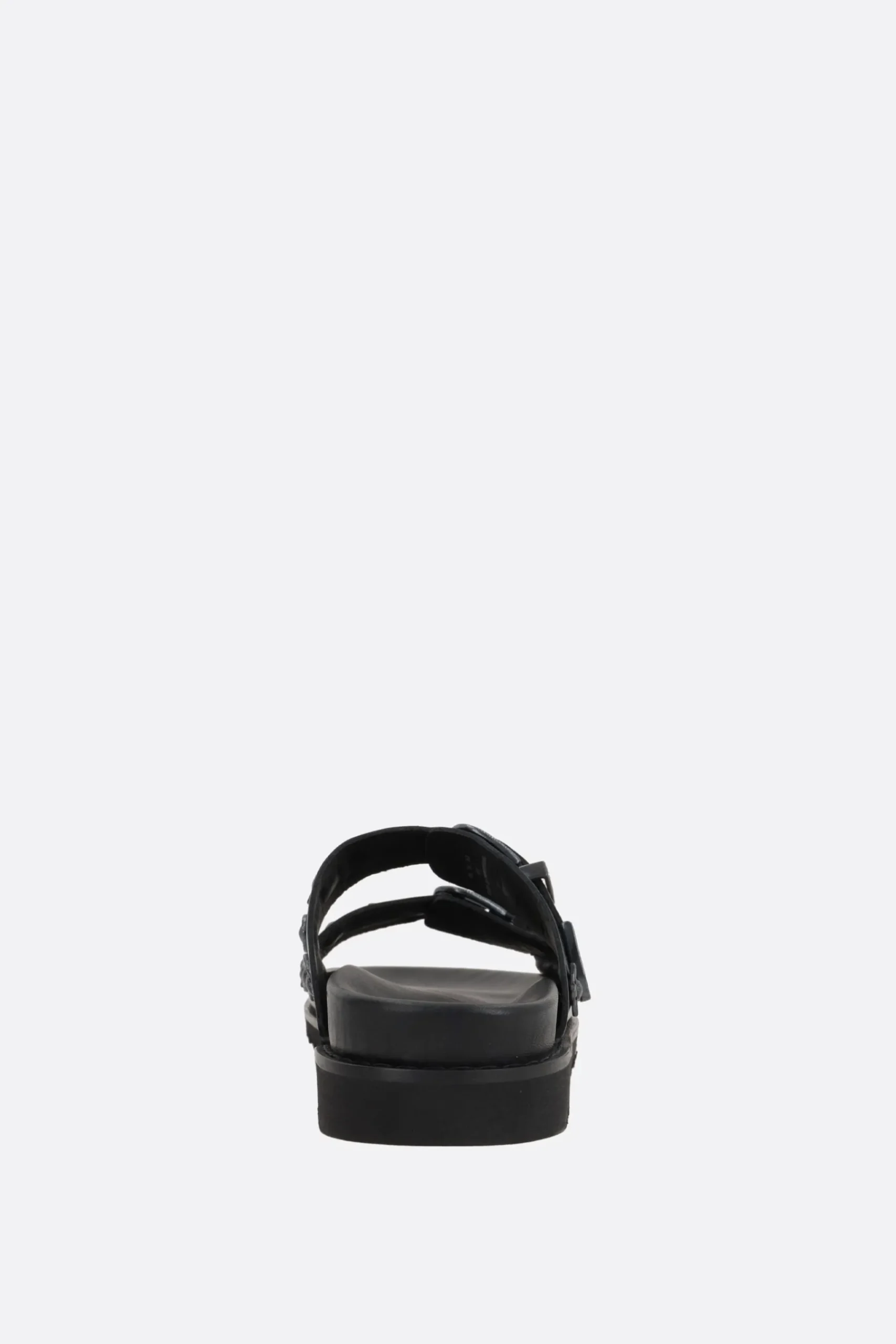 TOGA VIRILIS flat sandal in smooth leather with studs
