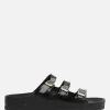 Women BIRKENSTOCK Florida Fresh flat sandals in shiny leather (Narrow Fit)