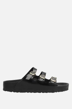 Women BIRKENSTOCK Florida Fresh flat sandals in shiny leather (Narrow Fit)