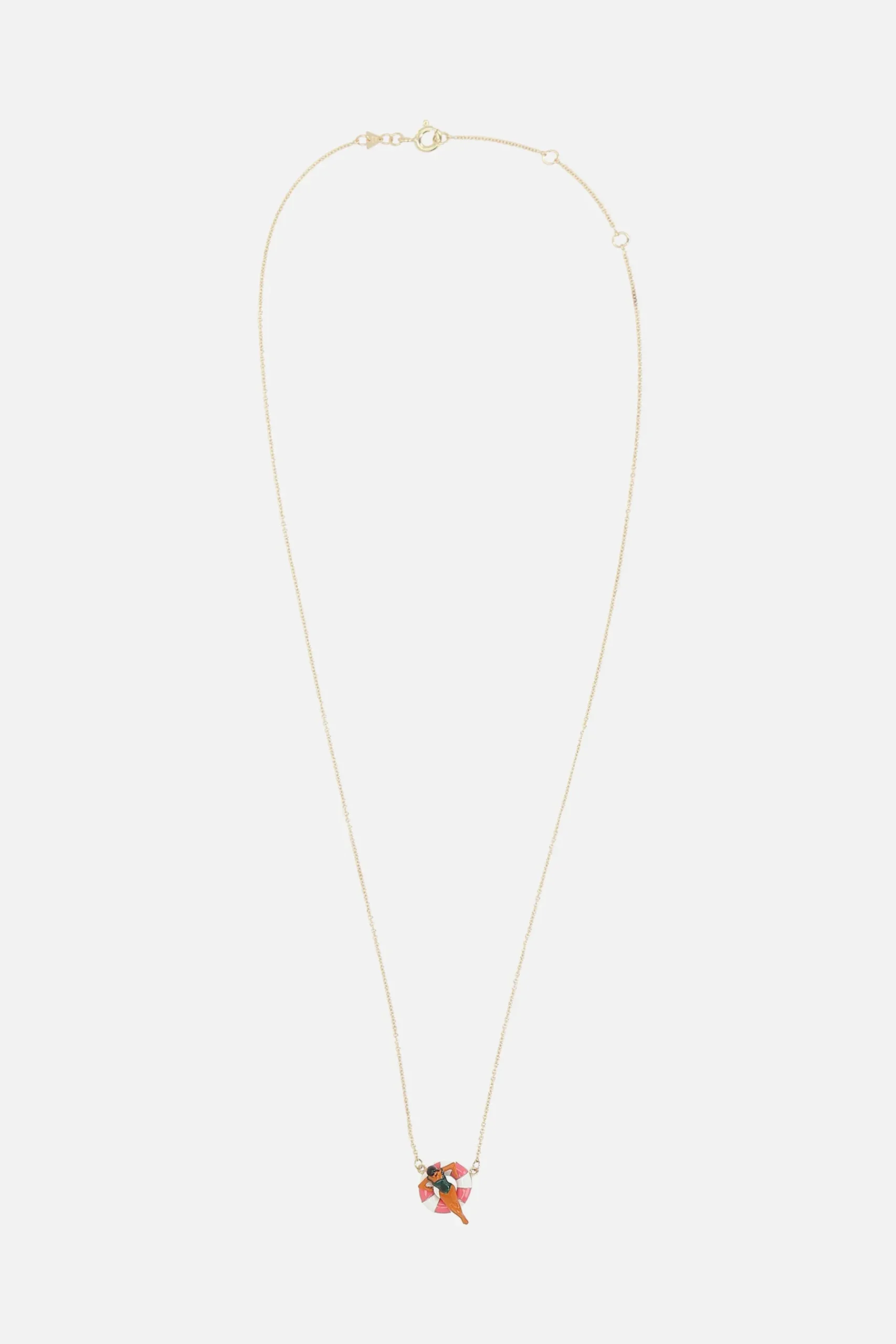 Women ALIITA Flotadora necklace in enameled yellow gold