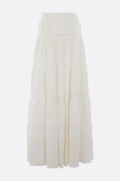 Women MM6 flounced skirt in cotton