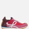 Women LOEWE Flow sneakers in suede and nylon