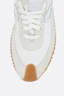 Women LOEWE Flow suede and nylon sneakers