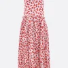 Women JIL SANDER fluid viscose sleeveless dress
