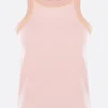 Women MELITTA BAUMEISTER foamy edge tank top in rib jersey