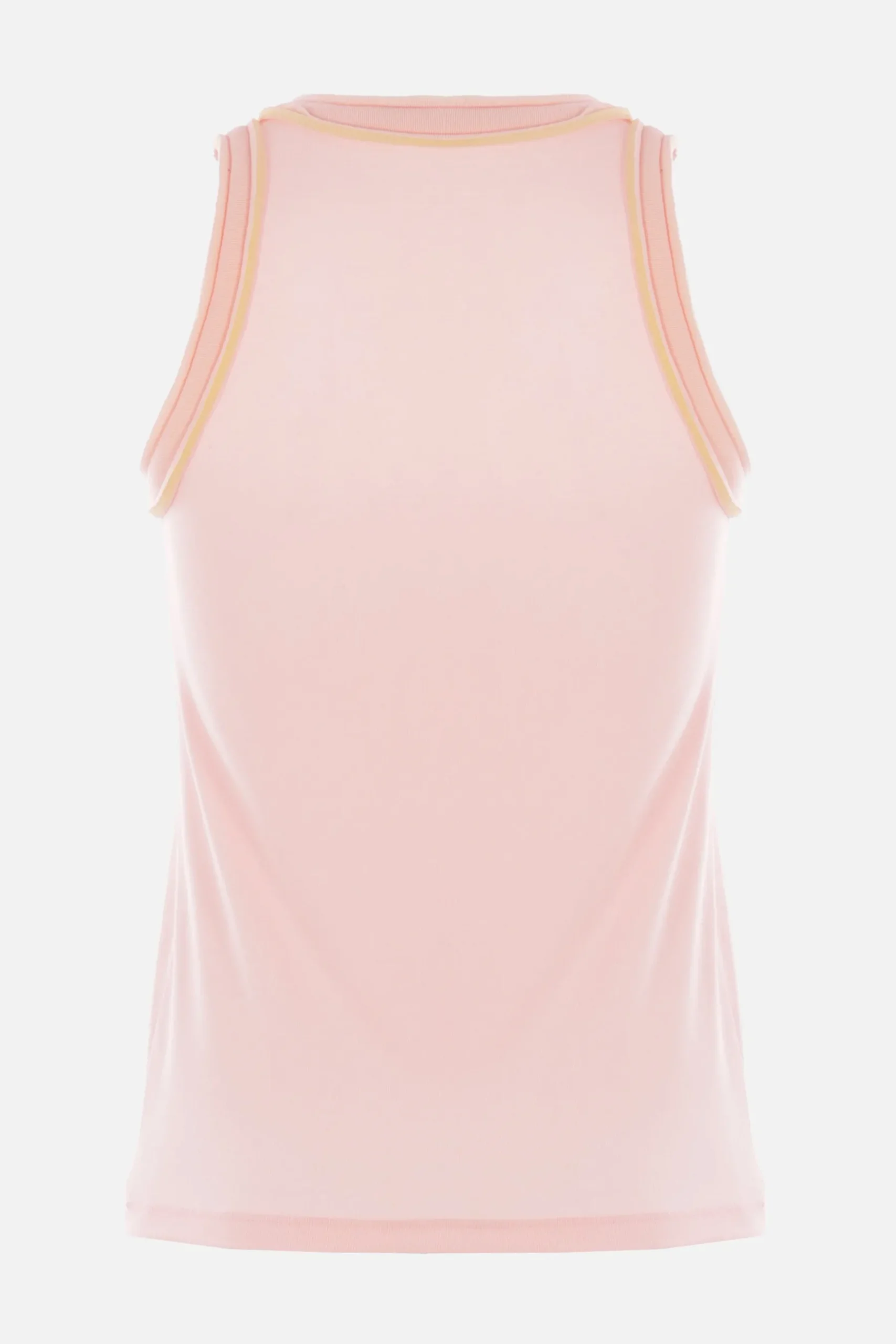 Women MELITTA BAUMEISTER foamy edge tank top in rib jersey