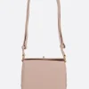 Women PLAN C Folded mini shoulder bag in smooth leather
