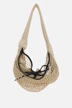 Women LEMAIRE Fortune Croissant Filt shoulder bag in mesh