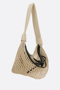 Women LEMAIRE Fortune Croissant Filt shoulder bag in mesh