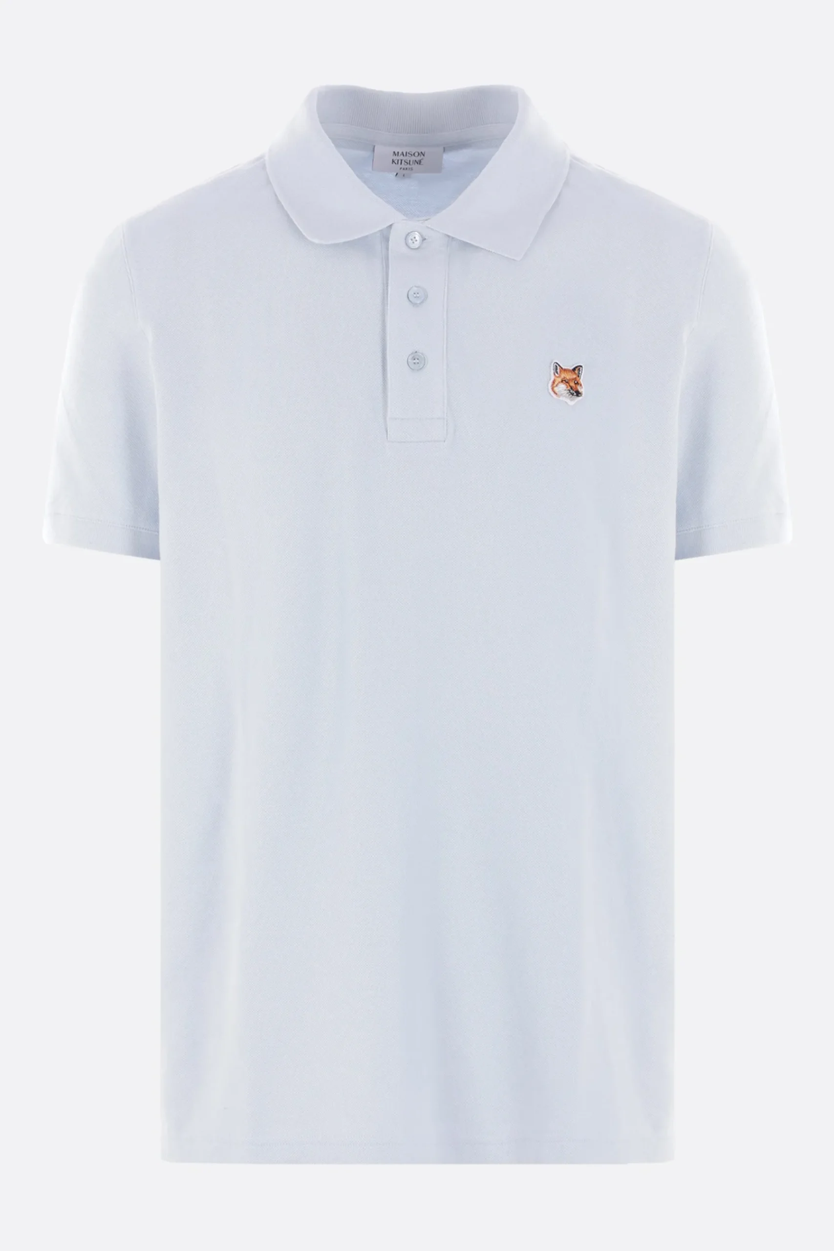 MAISON KITSUNÉ Fox Head patch piquet polo shirt