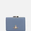 Women VIVIENNE WESTWOOD Frame small wallet in saffiano faux leather