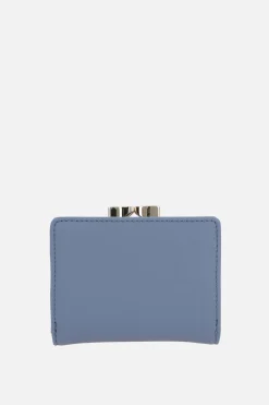 Women VIVIENNE WESTWOOD Frame small wallet in saffiano faux leather