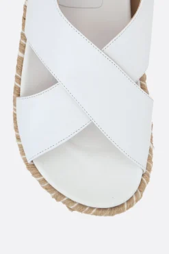 Women PALOMA BARCELO' Francia platform sandals in soft nappa