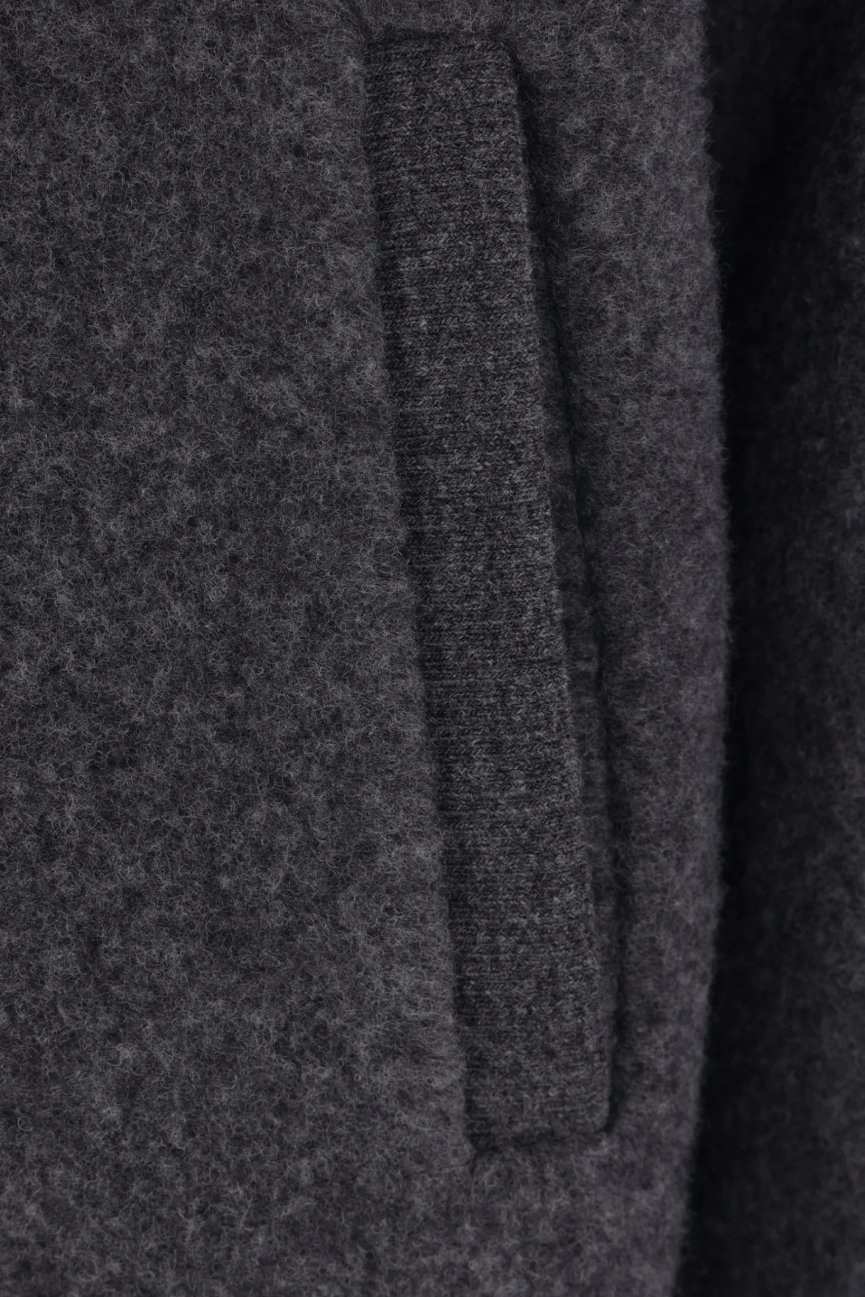 THOM BROWNE full-zip cardigan in wool fleece