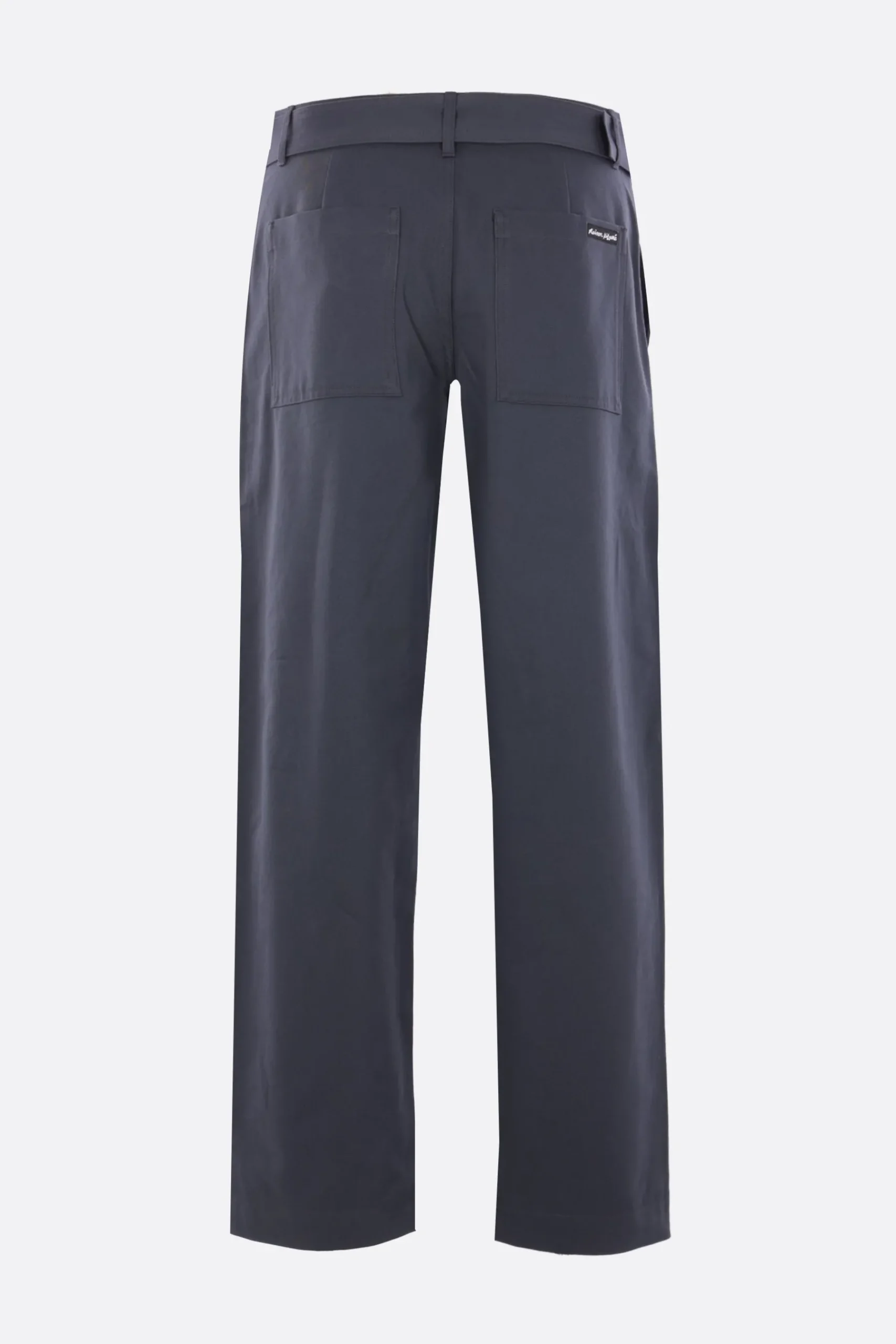 MAISON KITSUNÉ gabardine belted trousers