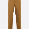 J.PRESS gabardine chino trousers with turn ups