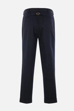 J.PRESS gabardine chino trousers with turn ups
