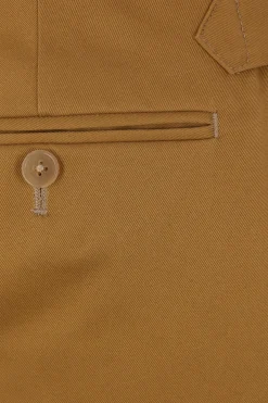 J.PRESS gabardine chino trousers with turn ups