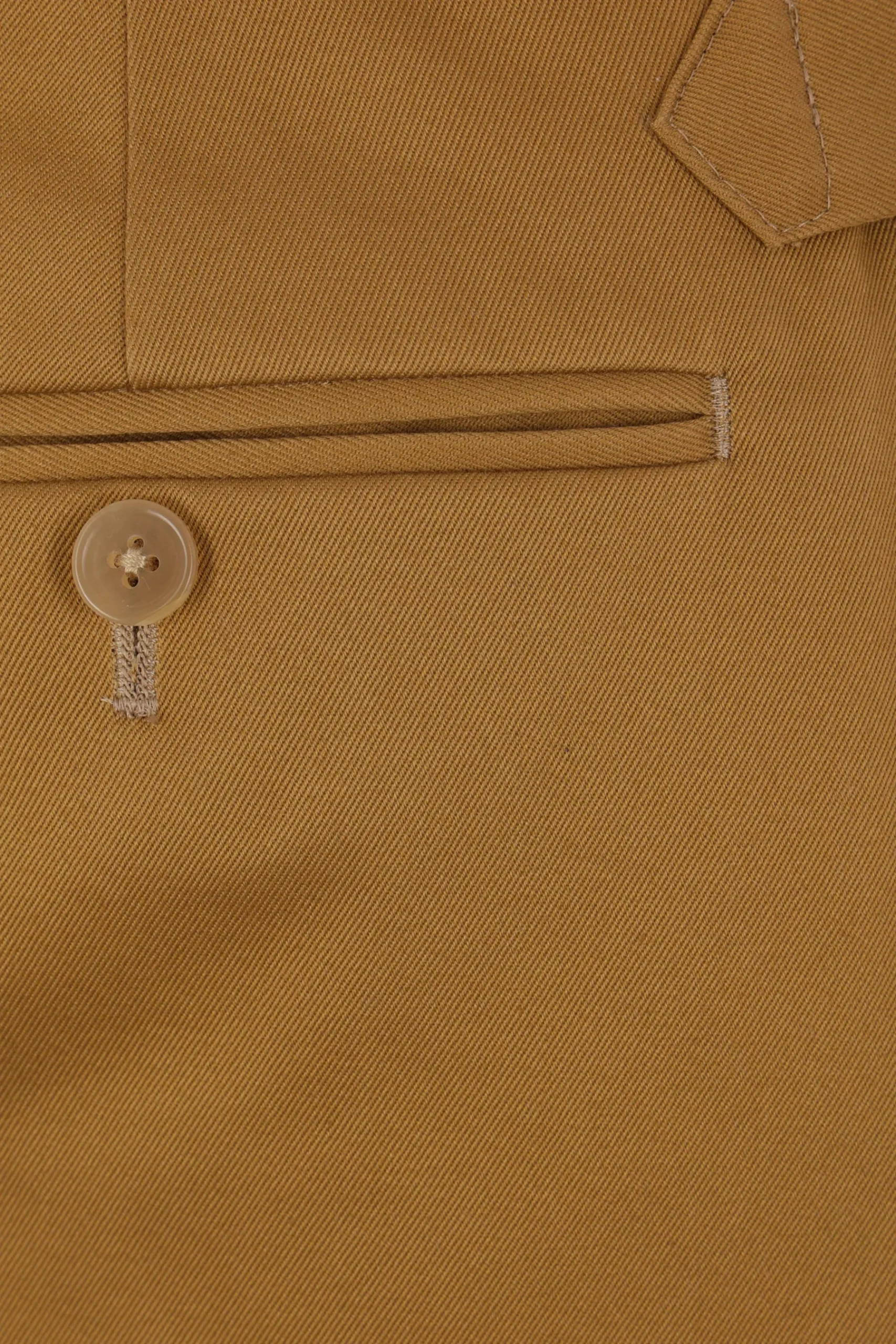 J.PRESS gabardine chino trousers with turn ups