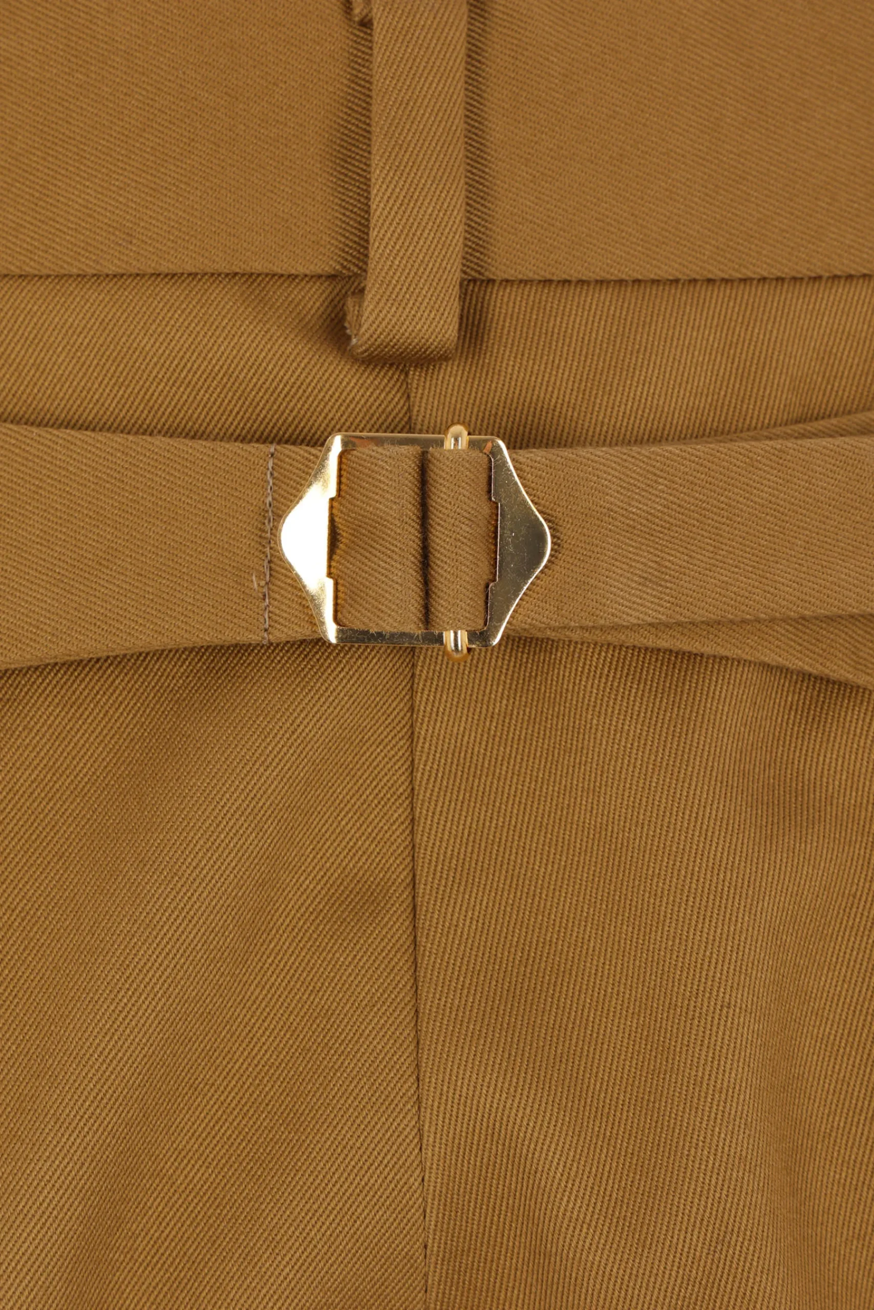 J.PRESS gabardine chino trousers with turn ups