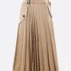 Women SACAI gabardine pleated skirt