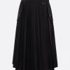 Women SACAI gabardine pleated skirt