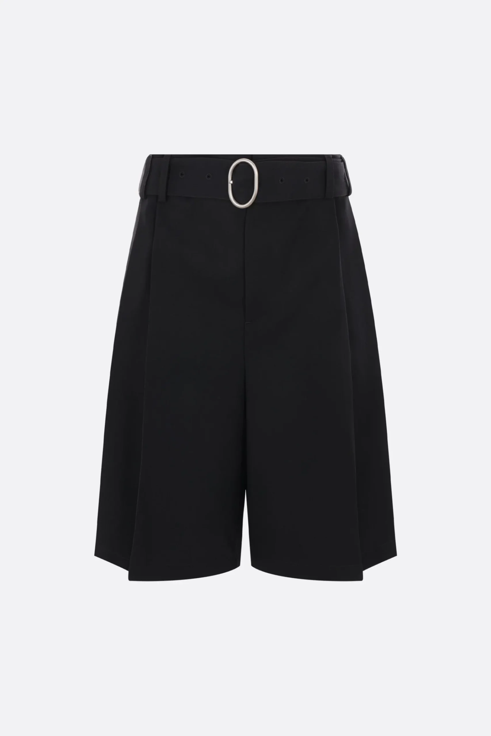 JIL SANDER gabardine shorts with belt