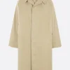 Women MAISON MARGIELA gabardine trench coat with shirt-style insert